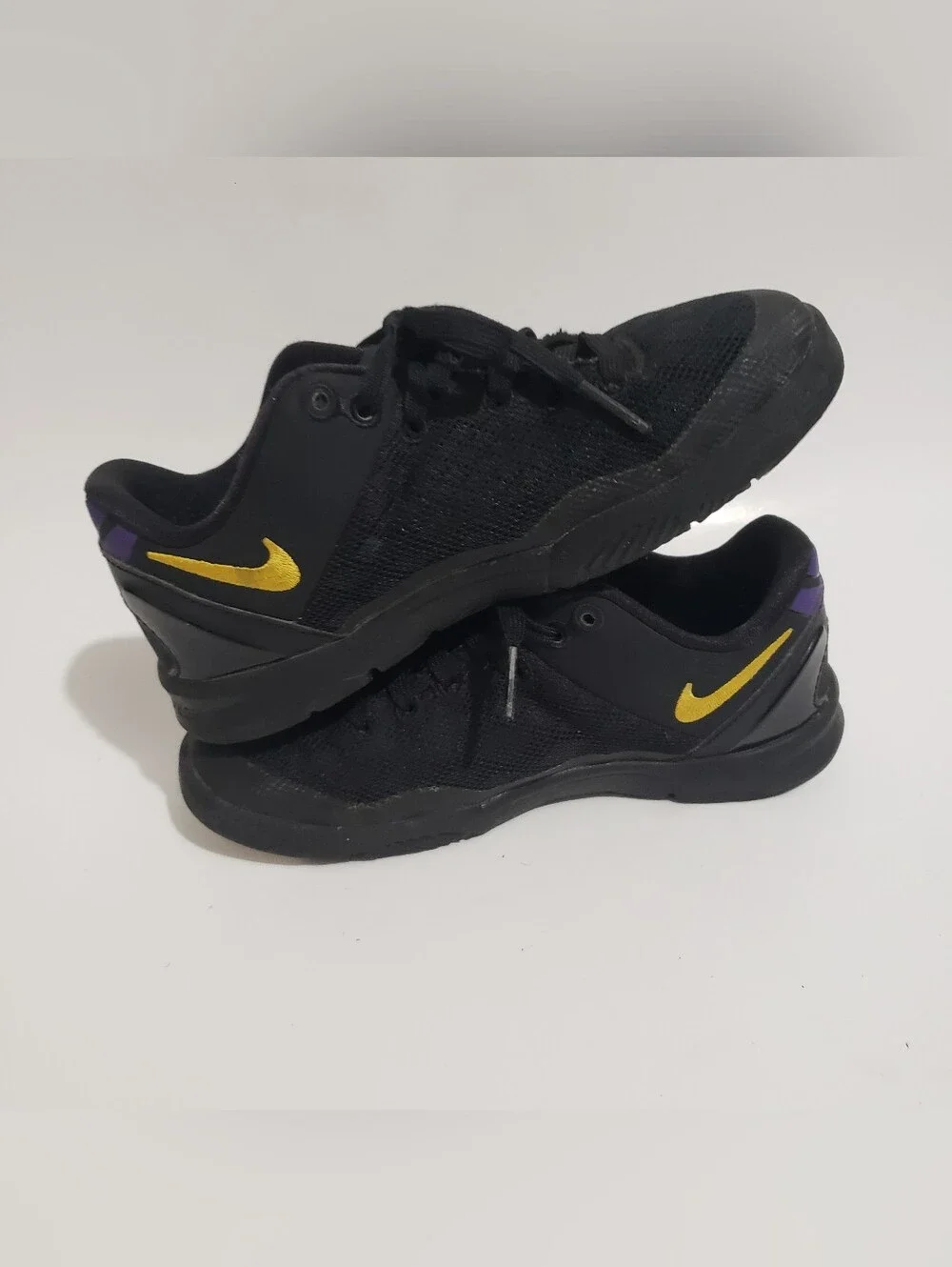 Nike Kobe 8 Protro PS Lakers Away Kids Shoes 12.5C Black Gold Purple FN0267-002